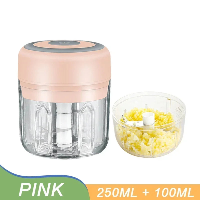 Mini Electric Garlic Chopper Grinder 