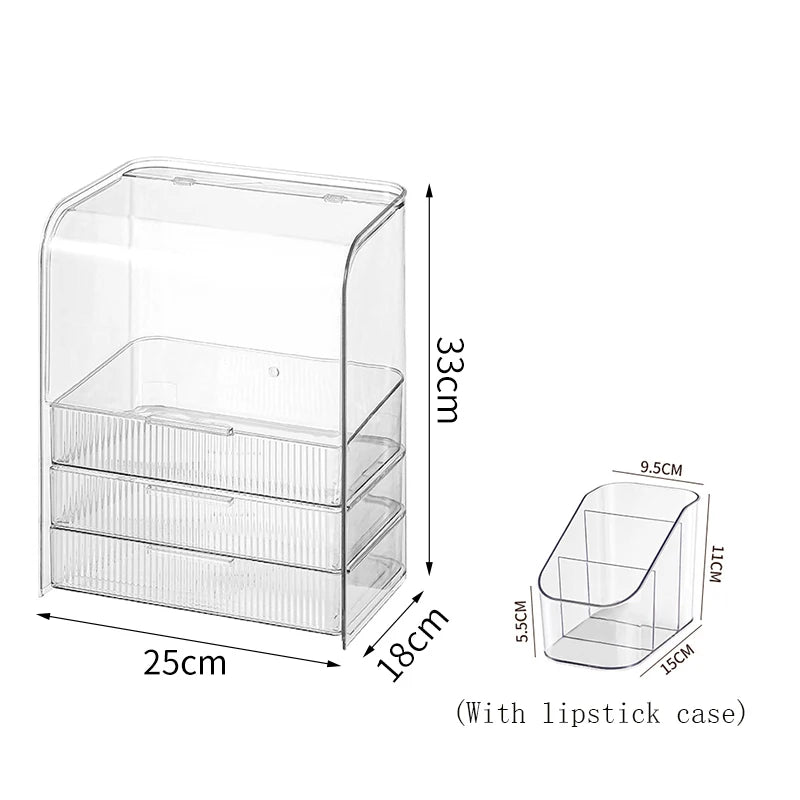 Clear Makeup Organizer PET Dustproof | Yazijico™ 