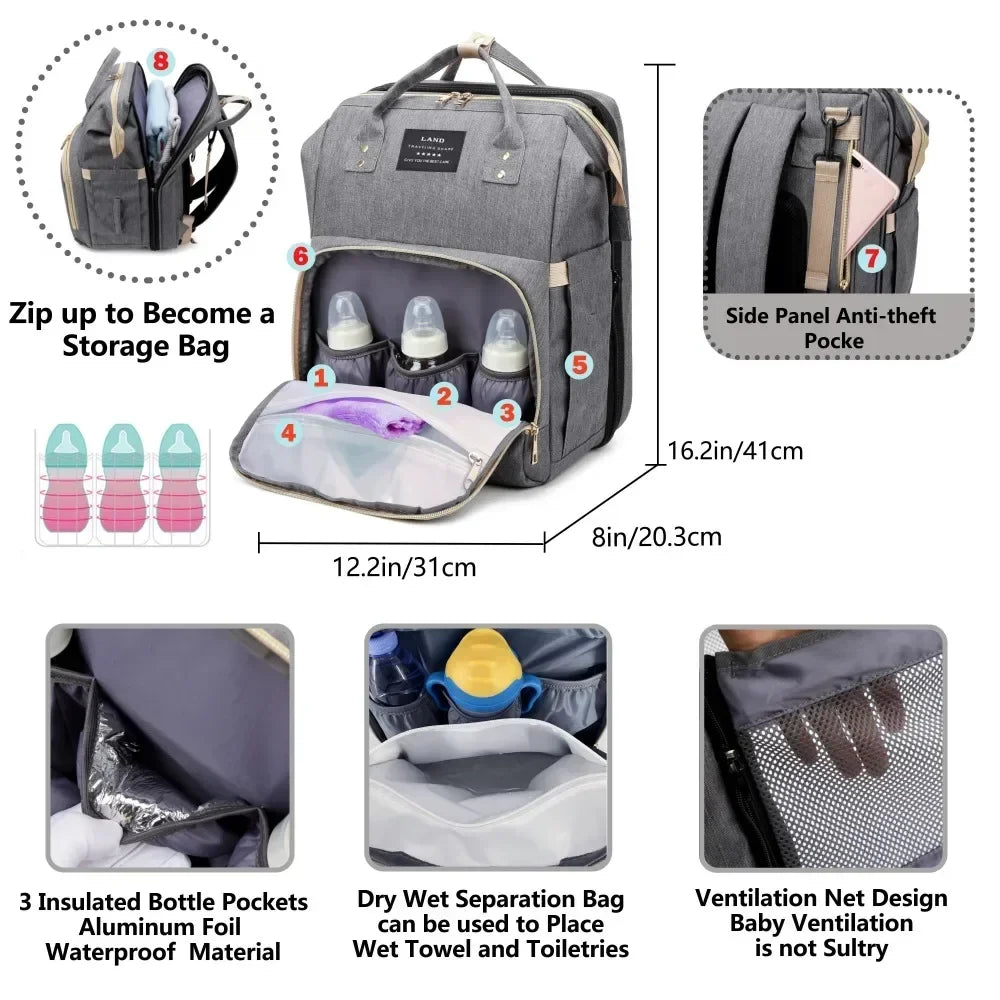 Ultimate Mommy Bag for Travel - Large-capacity Foldable| Yazijico™ 