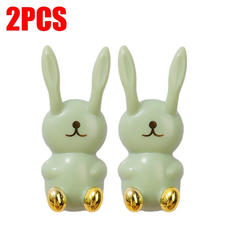 Cartoon Rabbit Toothbrush Holder Wall Mounted | Yazijico™