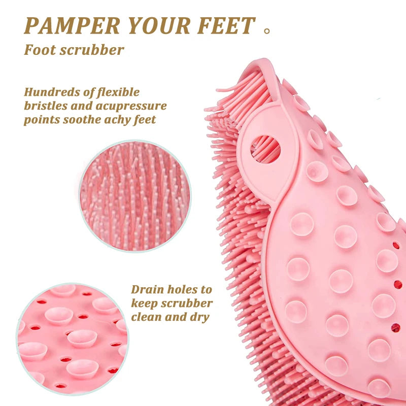 Silicone Rub Back Brush Bathroom  | Yazijico™