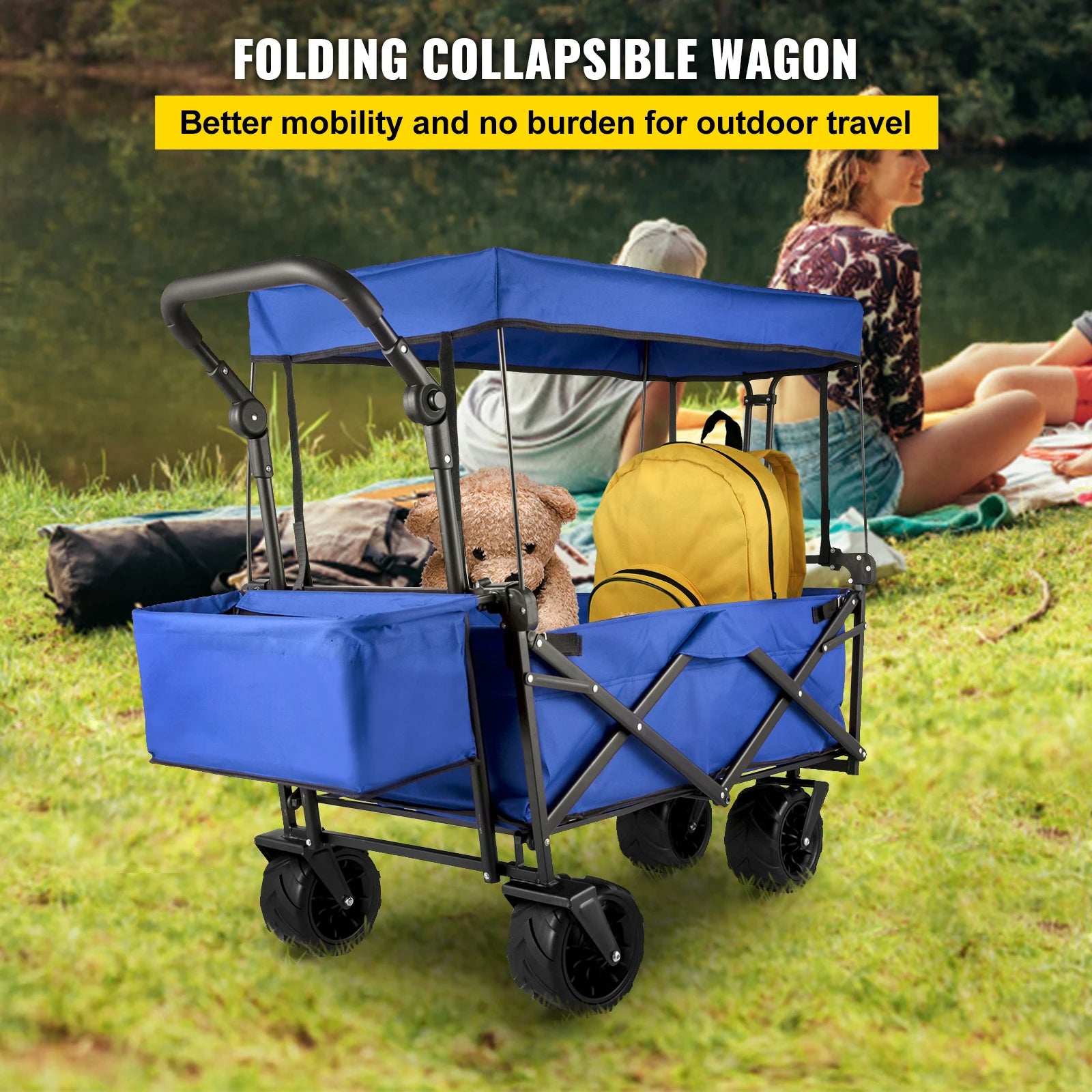 Yazijico™  Folding Wagon Cart Handle Bar - Yazijico™ 