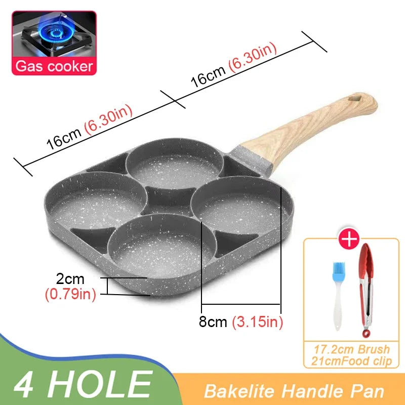 Hole Frying Pot Pan Thickened Omelet 