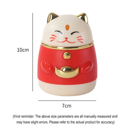 Toothpick Box Lucky Cat Shape Push-type Automatic Pops Up  | Yazijico™ 