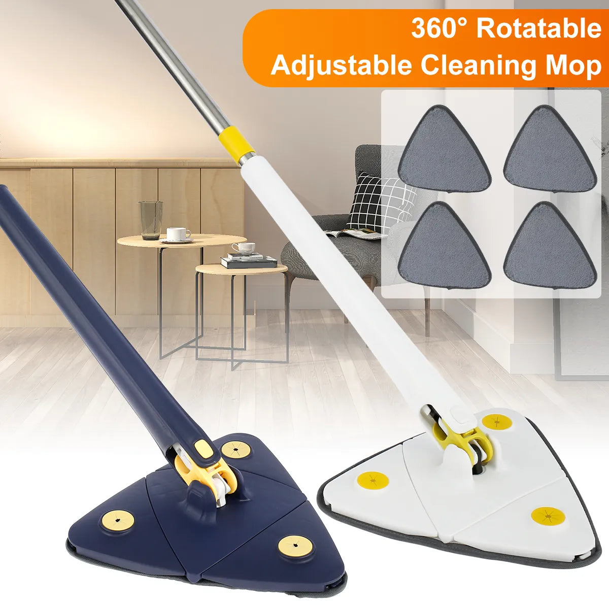 Yazijico™ Telescopic Triangle Mop Rotatable - Yazijico™ 