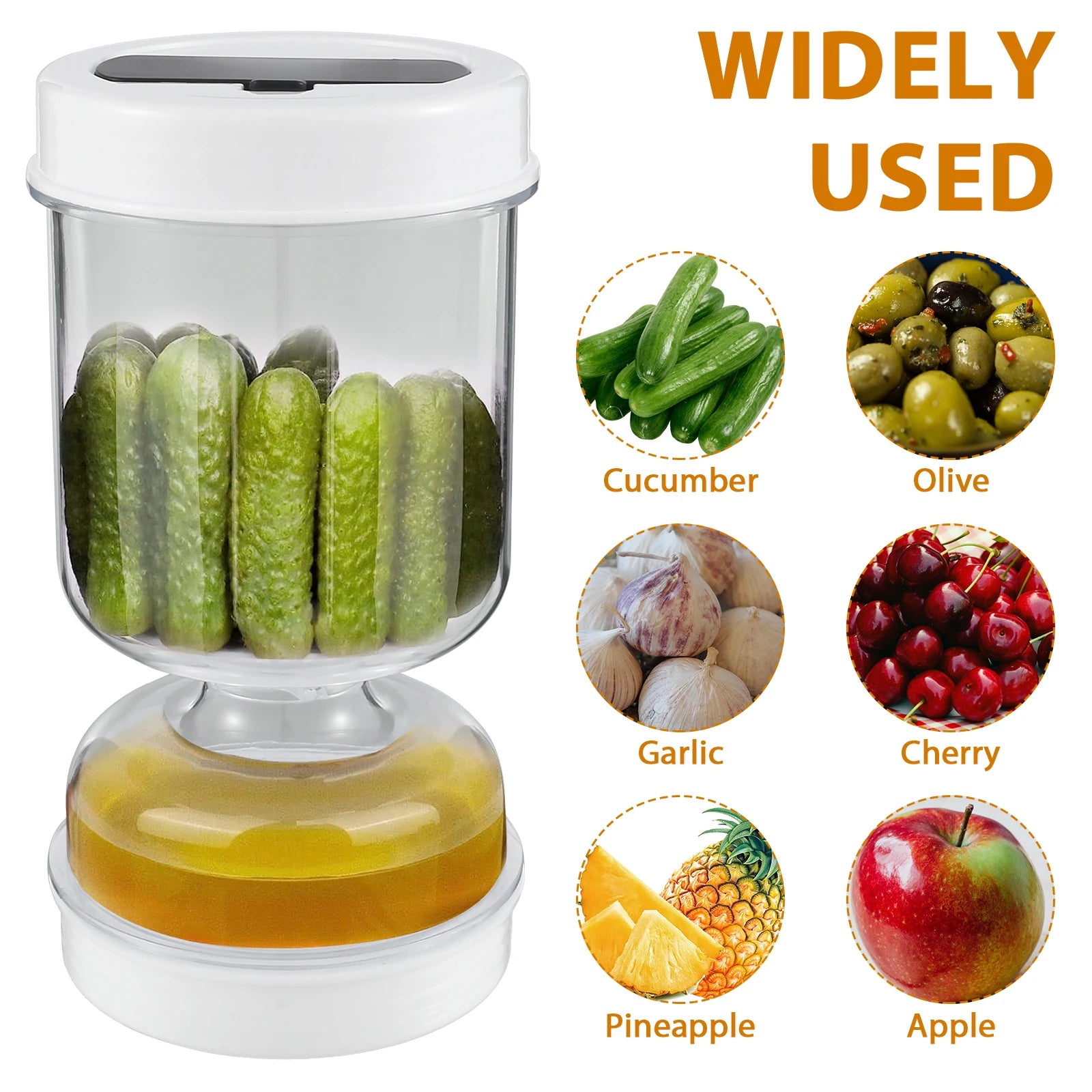 Pickle Olive Container Jar Pickle Juice Wet and Dry  | Yazijico™