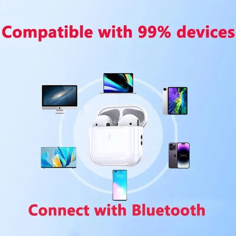 Headphones In Ear Noise Cancell Stereo Music Earbuds Touch Control Earbuds With Microphone