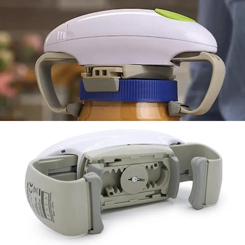 Yazijico™  Electric Can Bottle Lid Opener Binaural One-key Automatic - Yazijico™ 