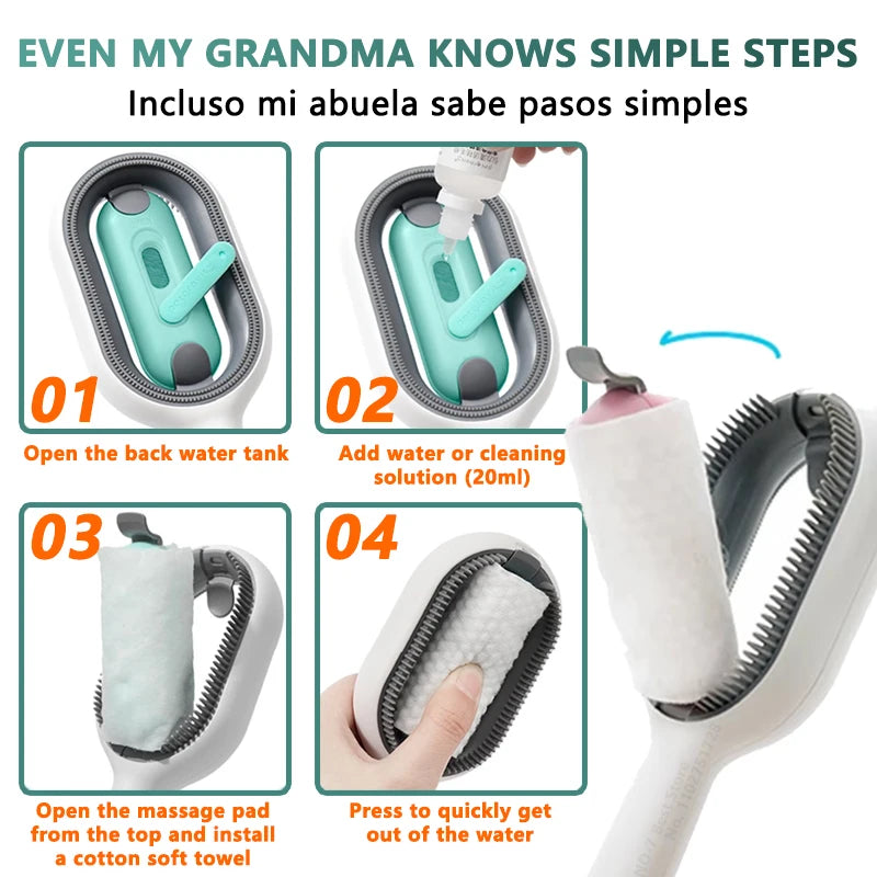 Hair Remover Brush for Dog Cat Silicone Pet Grooming | Yazijico™ 