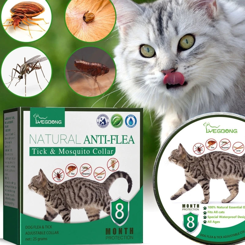 Pet Fleas and Ticks Remover Collar Adjustable Mosquitoes Collar | Yazijico™ 