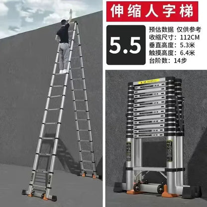 Alloy Telescopic Step Ladder Multi-functional | Yazijico™ 