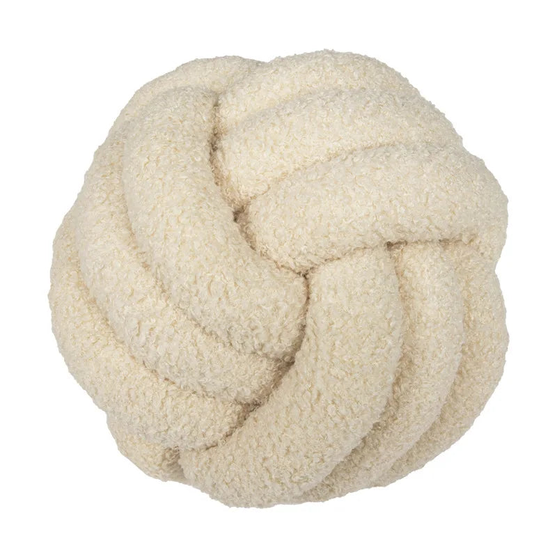 Hand-knotted Ball Throw Pillow | Yazijico™ 