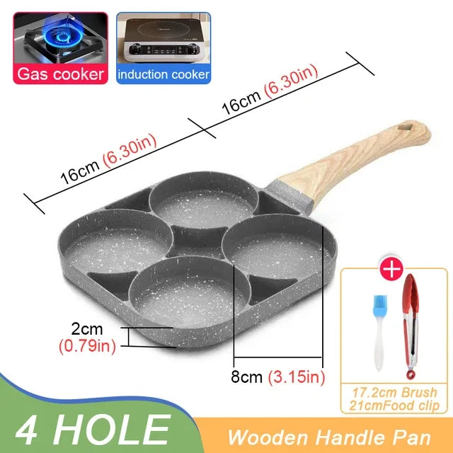 Hole Frying Pot Pan Thickened Omelet 