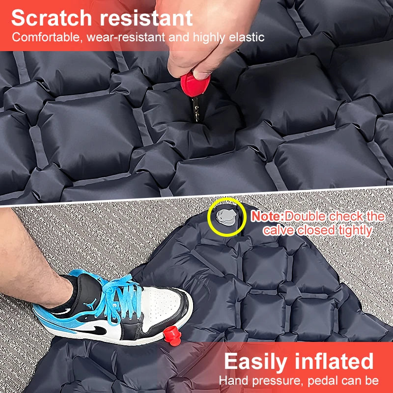 Outdoor Camping Sleeping Pad Inflatable Mattress | Yazijico™ 