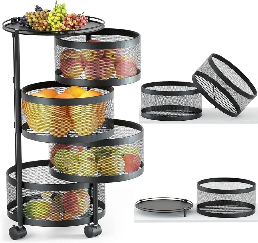 Rotating Storage Rack for Kitchen | Yazijico™ 