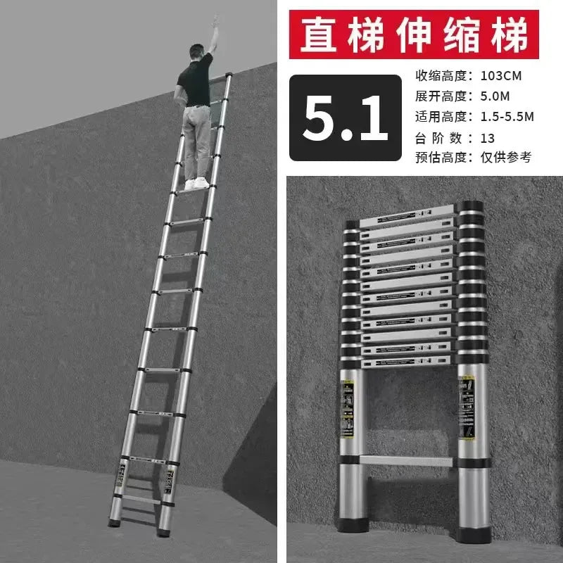 Alloy Telescopic Step Ladder Multi-functional | Yazijico™ 