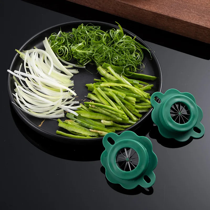 Green Onion Easy Slicer Shredder Plum Blossom | Yazijico™