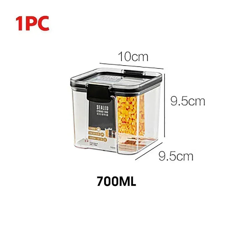 Food Storage Containers Set White Lid Kitchen