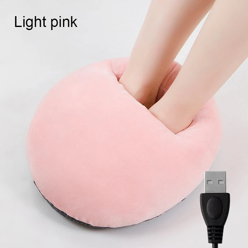 Electric Foot Warmer Heating Pad Slippers Shoes Chair Soft Warm Cushion Winter Feet Leg Thermostat Heater Blanket Mat