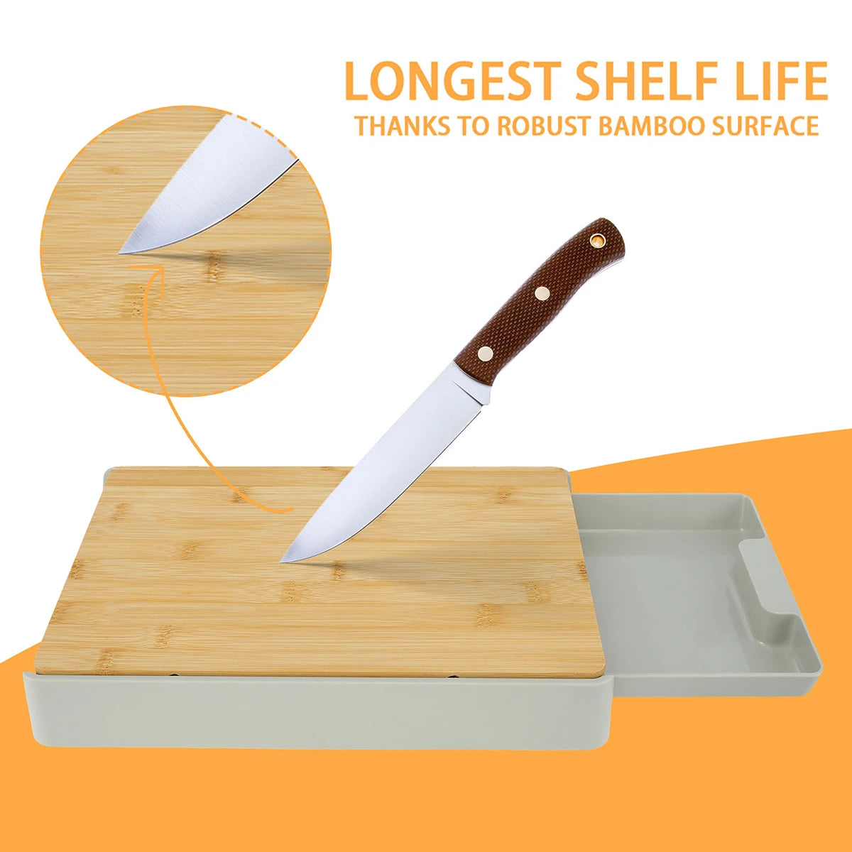 Yazijico™ Bamboo Cutting Board Heavy-Duty Wear - Yazijico™ 