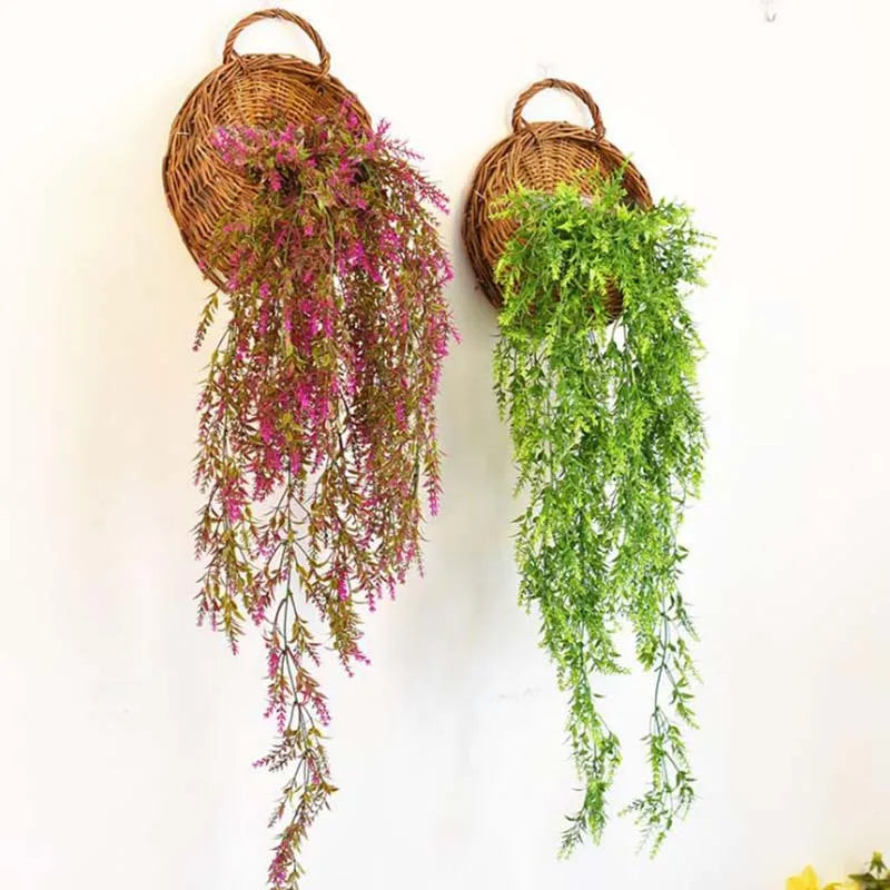 Hand Made Wicker Rattan Flower Basket| Yazijico™ 