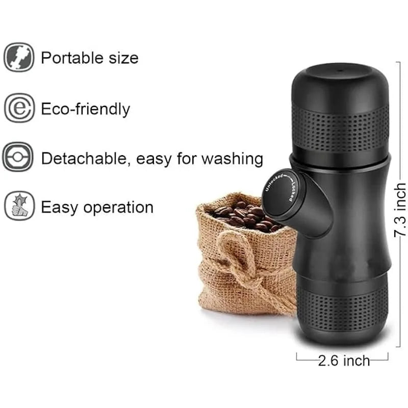 Yazijico™ Portable mini hand pressure coffee machine - Yazijico™ 