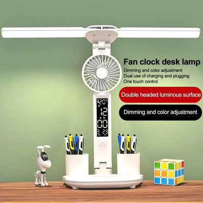 Desk Foldable LED Table Multifunction With Fan Light | Yazijico™