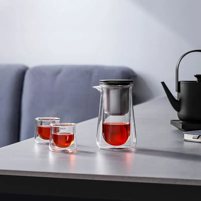 Yazijico™ High-end Glass Teapot One-button - Yazijico™ 