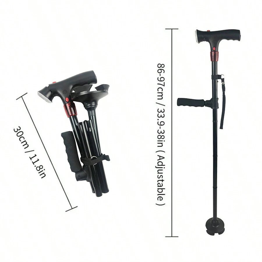 Collapsible Folding Cane Elder Cane Walking | Yazijico™