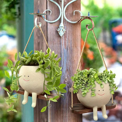 Plant Hanger Baskets Lovely Swing Face| Yazijico™ 