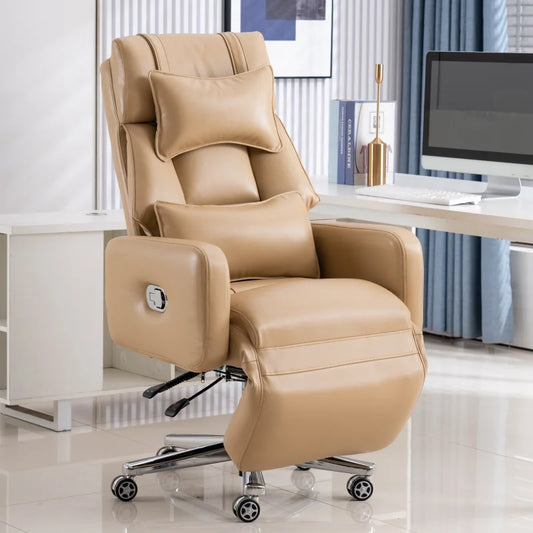 Executive Chair Authentic Leather Comfortable Office Seating | Yazijico™