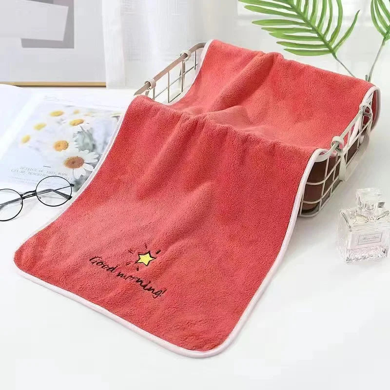 Cute Baby Towel Coral Velvet Kids Bath  Washcloth  | Yazijico™