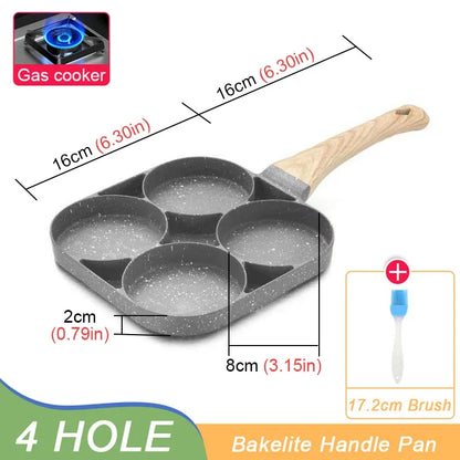 Hole Frying Pot Pan Thickened Omelet 