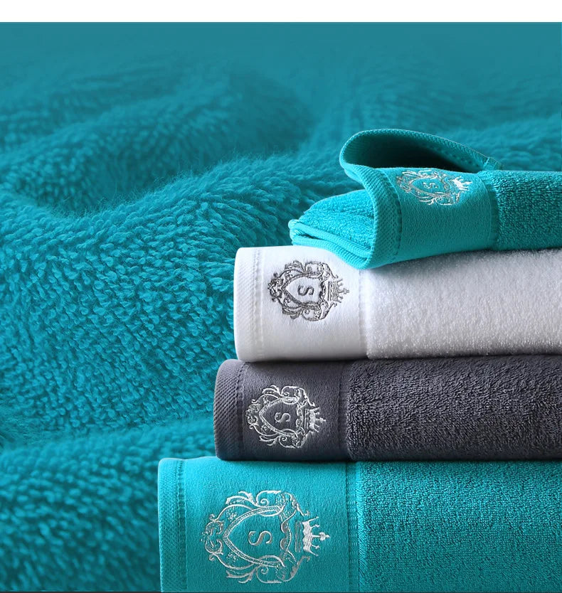 Towels Cotton Luxury Embroidered High-Grade  | Yazijico™