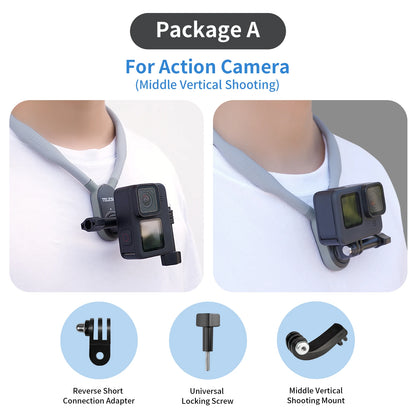 Silicone Neck Hold Mount for GoPro Hero Insta360 DJI | Yazijico™ 