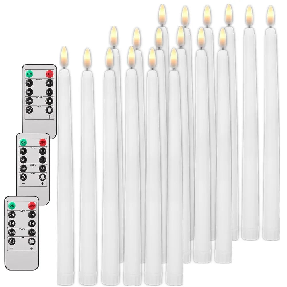 6/24Pc LED Flameless Taper Candles | Yazijico™ 