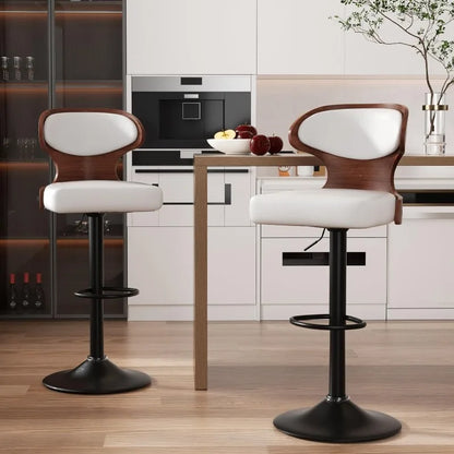 Yazijico™ Bar Stools Set of 2 Seat Adjustable Height - Yazijico™ 