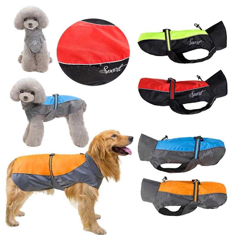 Dog Raincoat for Small Large Dog Cat Clothes Waterproof  | Yazijico™