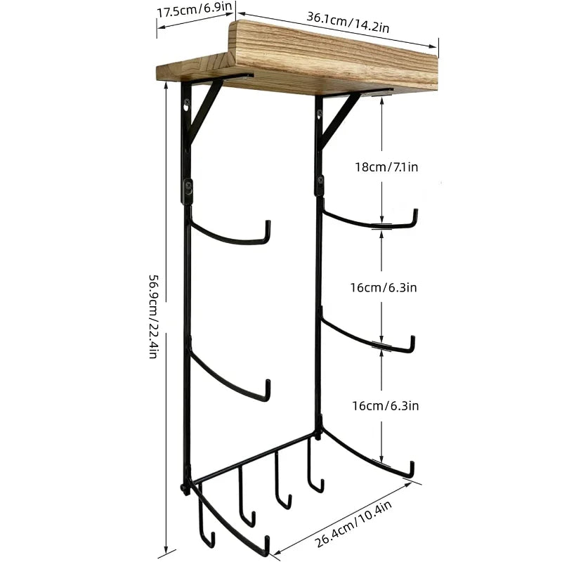 Yoga Mat Holder Accessories Wall Mount Organizer | Yazijico™ 