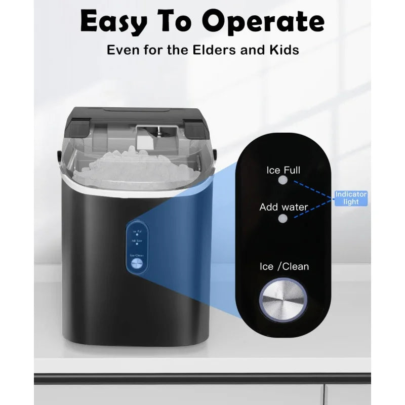 Yazijico™  COWSAR Nugget Ice Maker Countertop - Yazijico™ 