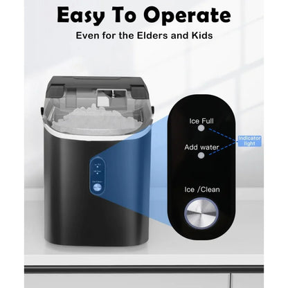 Yazijico™  COWSAR Nugget Ice Maker Countertop - Yazijico™ 