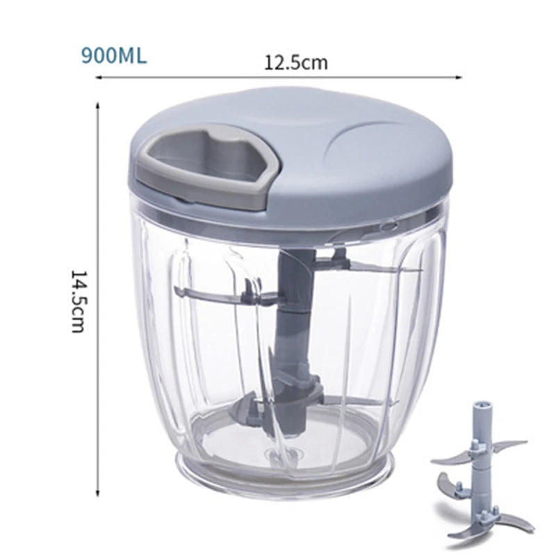 Garlic Chopper Manual Rotate Vegetable | Yazijico™ 