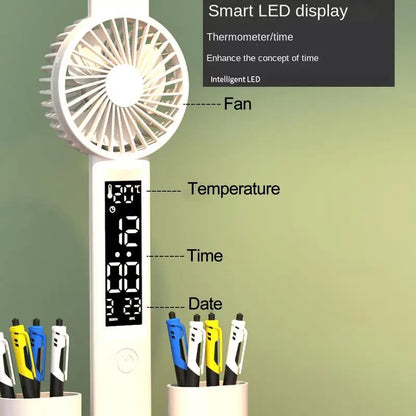 Desk Foldable LED Table Multifunction With Fan Light | Yazijico™