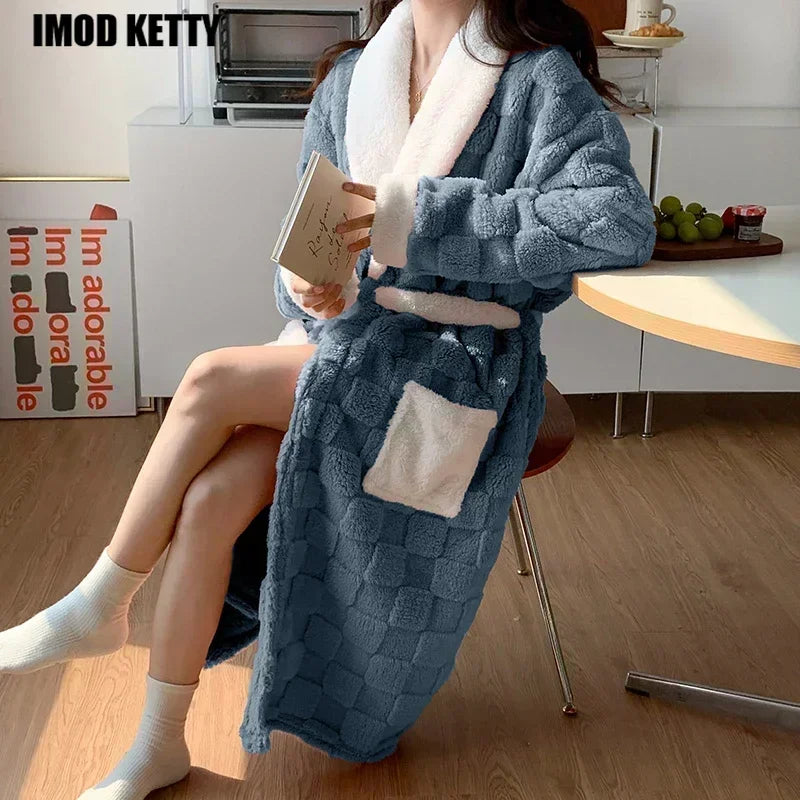Bathrobe Nightgown Lounge Homewear  Nightdress | Yazijico™