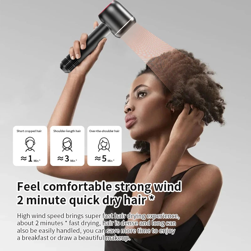 Professional Hair Dryer with Nozzle Negative | Yazijico™ 