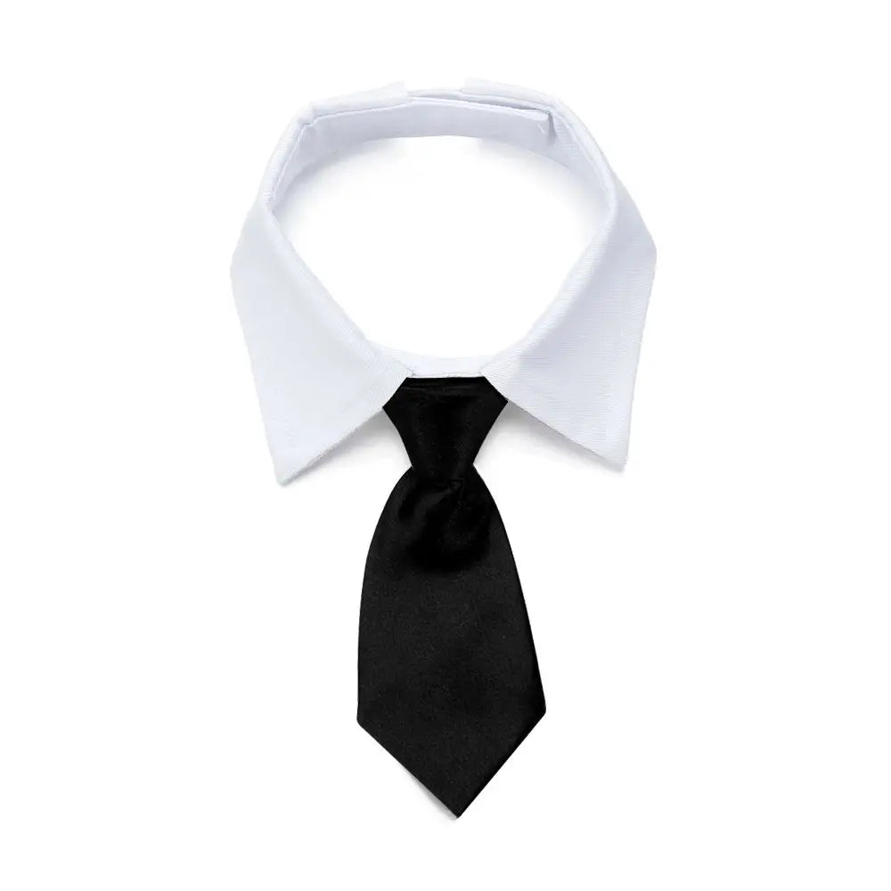 Pet Dog Cat Formal Necktie Tuxedo Bow Tie Black and Red | Yazijico™  