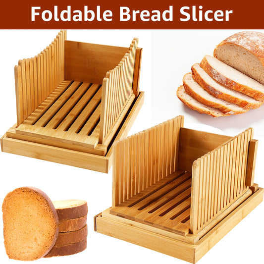 Yazijico™ Bamboo Bread Slicer Foldable Toast Bread - Yazijico™ 