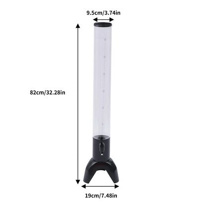 Yazijico™ 3L Beer Tower Dispenser Clear Liquor - Yazijico™ 