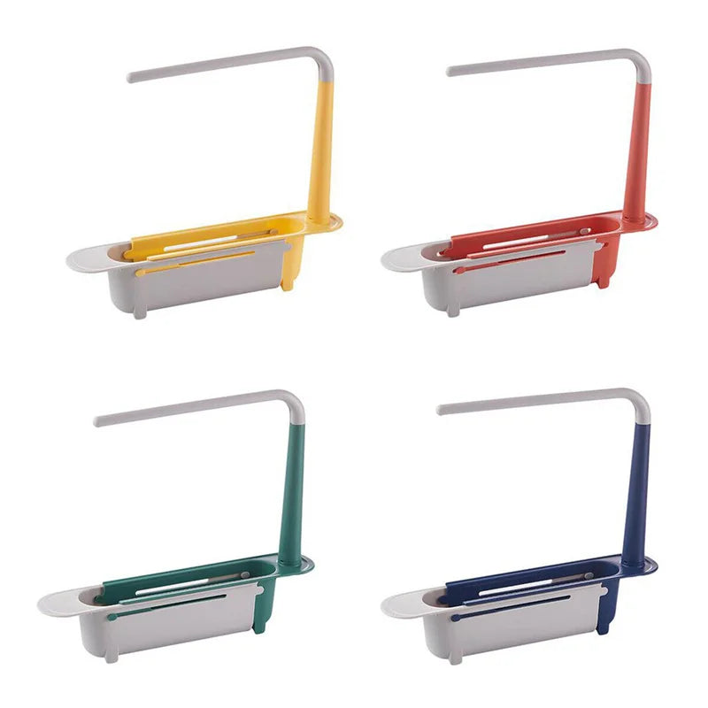 Telescopic Sink Storage Basket Rack | Yazijico™ 