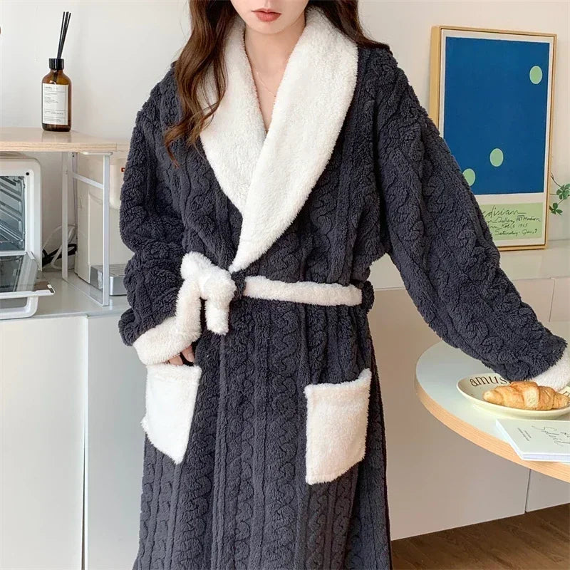 Bathrobe Nightgown Lounge Homewear  Nightdress | Yazijico™